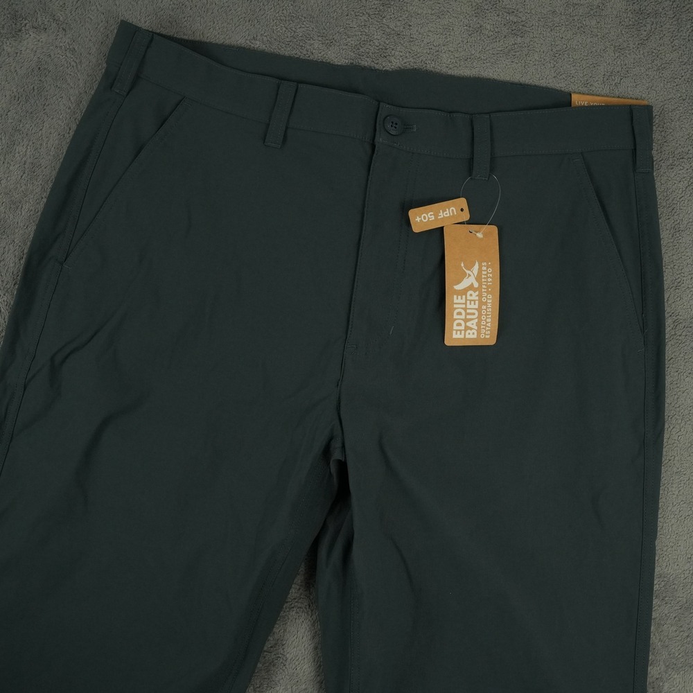 Eddie Bauer Mr Horizon Take Off Chino Pants Mens 36x34(38x34) Classic Fit UPF 50